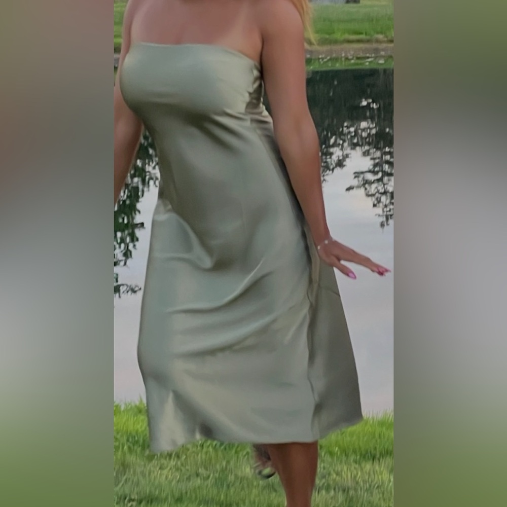 Aritzia Olive Green Maxi Dress - Picture 3 of 3